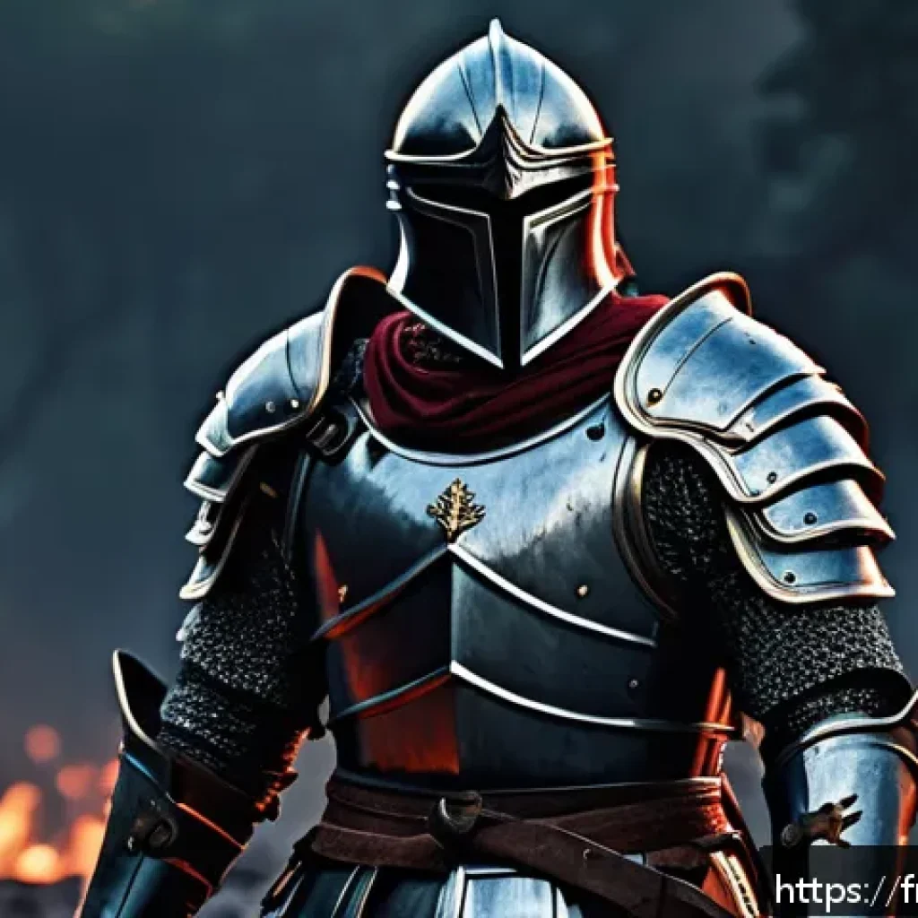 리니지M 직업별 추천 무기 - A powerful warrior wielding a heavy sword in full battle armor, standing in a rugged medieval battle...